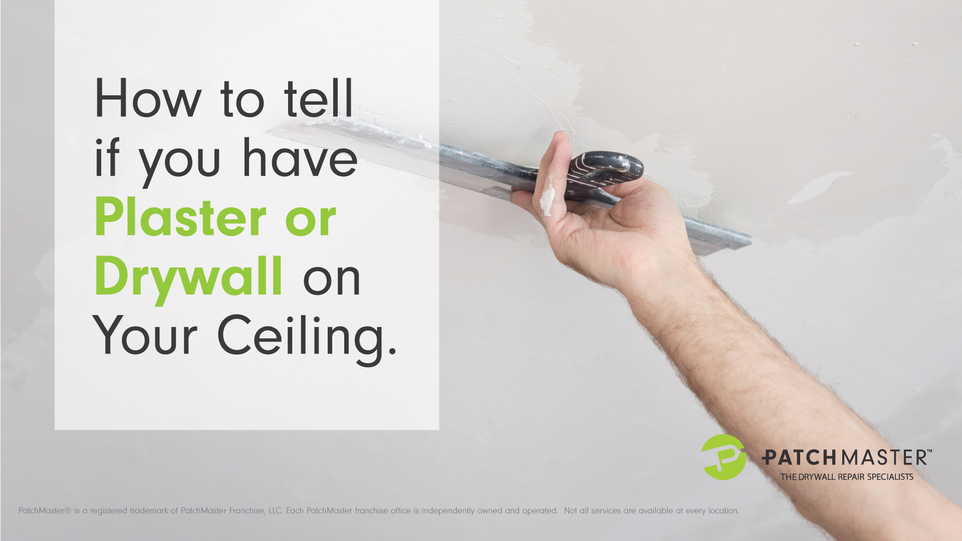 How to Tell if you have Plaster or Drywall on Your Ceiling